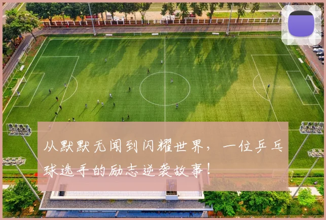 从默默无闻到闪耀世界，一位乒乓球选手的励志逆袭故事！